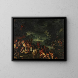 Der Flut - Roelant Savery — gerahmtes Bild an der Wand