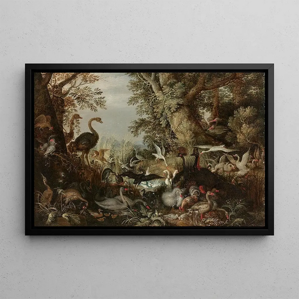 Roelant Savery - Oiseaux en couples dans un paysage.webp