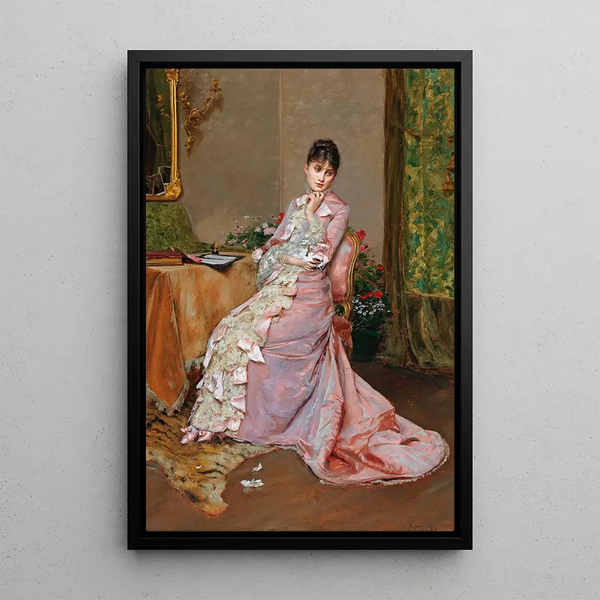 La Lettre - Rogelio de Egusquiza — gerahmtes Bild an der Wand