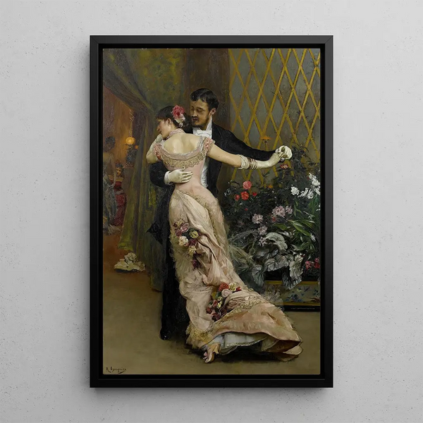 La Fin du bal - Rogelio de Egusquiza — gerahmtes Bild an der Wand