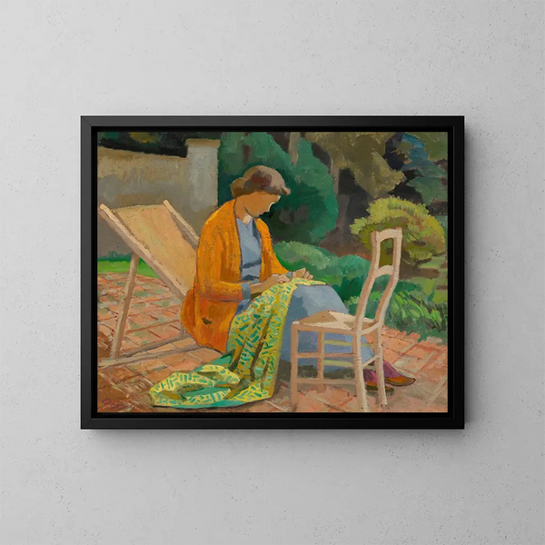 Sommer im Garten - Roger Fry — gerahmtes Bild an der Wand