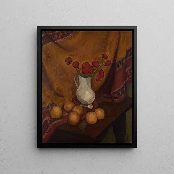 Mohnblumenvasen - Roger de La Fresnaye — gerahmtes Bild an der Wand