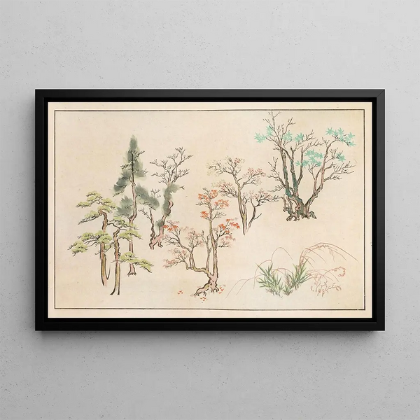 Shinsen moyo no shiori Pl19 - Rokkaku Shisui — gerahmtes Bild an der Wand
