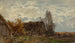 Landschaft bei der Landwirtschaft mit einem Bauernhof - Roman Kazimierz Kochanowski — Ansicht des Kunstwerks