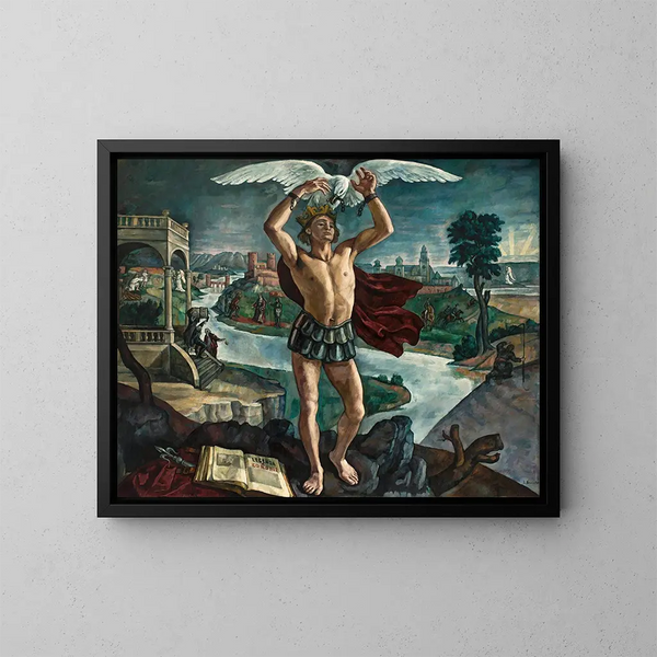 Legende der Krone - Roman Kramsztyk — gerahmtes Bild an der Wand