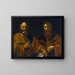 Heilige Petrus und Paulus - Schule von Rom — gerahmtes Bild an der Wand