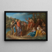Saint Jean-Baptiste predigt - Schule von Rom — gerahmtes Bild an der Wand