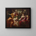 Die Entdeckung Moses - Schule von Rom — gerahmtes Bild an der Wand