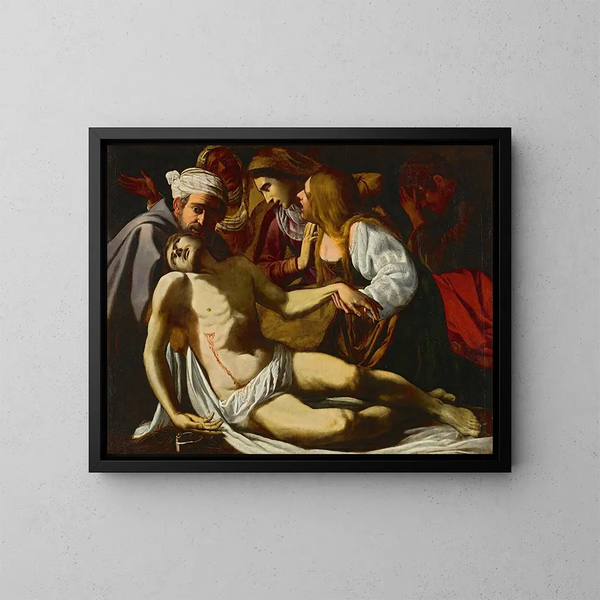 La Lamentation - Schule von Rom — gerahmtes Bild an der Wand