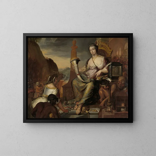 Allegorie der Münze - Romeyn de Hooghe — gerahmtes Bild an der Wand