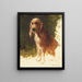Studie eines Hundes - Rosa Bonheur — gerahmtes Bild an der Wand