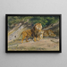 Der König beobachtet - Rosa Bonheur — gerahmtes Bild an der Wand