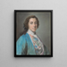 Portrait von Henry Fiennes Pelham-Clinton, neunter Graf von Lincoln und zweiter Herzog von Newcastle - Rosalba Carriera — gerahmtes Bild an der Wand