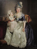 Portrait einer Frau, die ihre Tochter auf den Knien hält, Öl auf Leinwand - Rose-Adélaïde Ducreux — Ansicht des Kunstwerks