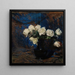 Weiße Rosen - Léon Wyczkowski — gerahmtes Bild an der Wand