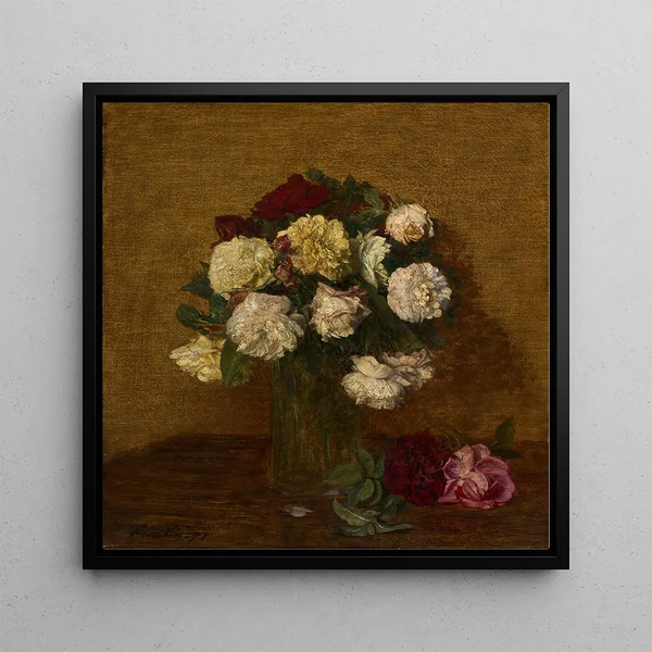 Roses dans un vase - Henri Fantin-Latour