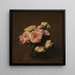Reproduktion des Gemäldes Rosen in einer Kristallvase - Henri Fantin-Latour