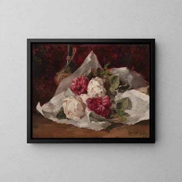 Blumenstrauß aus Rosen - Ross Sterling Turner — gerahmtes Bild an der Wand