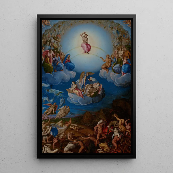 Der Jüngste Gericht - Roviale Spagnolo — gerahmtes Bild an der Wand