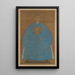 Portrait der Ehefrau von Yizhai - Ruan Zude — gerahmtes Bild an der Wand