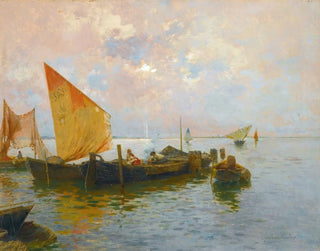 Rubens Santoro - Sailing Boats On The Lagoon Venice.webp