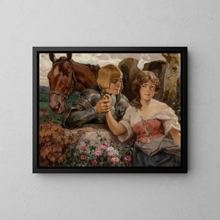Rudolf Alfred Hger - A Gallant Knight and his Maiden.webp