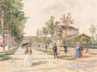 Rudolf Bernt - Sonntagsspaziergang am Stubenring.webp