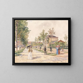 Rudolf Bernt - Sonntagsspaziergang am Stubenring.webp