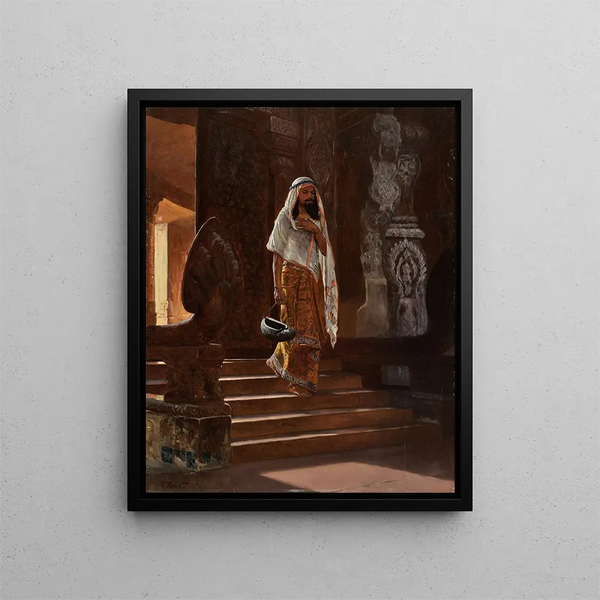 Ein Dervisch - Rudolf Ernst — gerahmtes Bild an der Wand