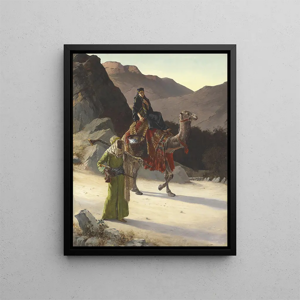 L'escorte - Rudolf Ernst — gerahmtes Bild an der Wand