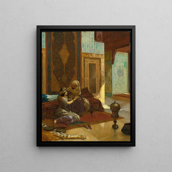 Der Favorit - Rudolf Ernst — gerahmtes Bild an der Wand