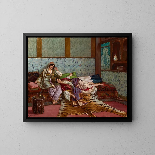 La Musicienne - Rudolf Ernst — gerahmtes Bild an der Wand