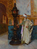 Pflegen Sie die Lampe - Rudolf Ernst — Ansicht des Kunstwerks