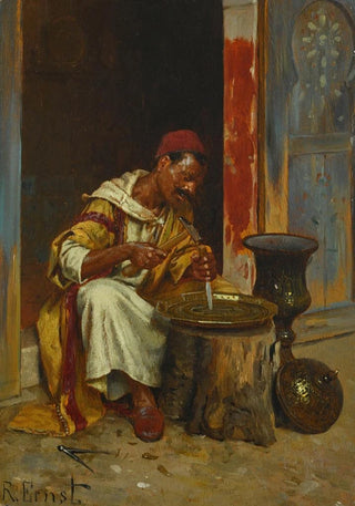 Rudolf Ernst - The Brass Worker.webp