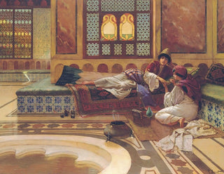 Die Maniküre - Rudolf Ernst — Ansicht des Kunstwerks