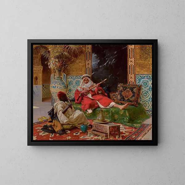 Die Musiker - Rudolf Ernst — gerahmtes Bild an der Wand