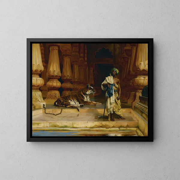 Die Wachen des Palastes - Rudolf Ernst — gerahmtes Bild an der Wand