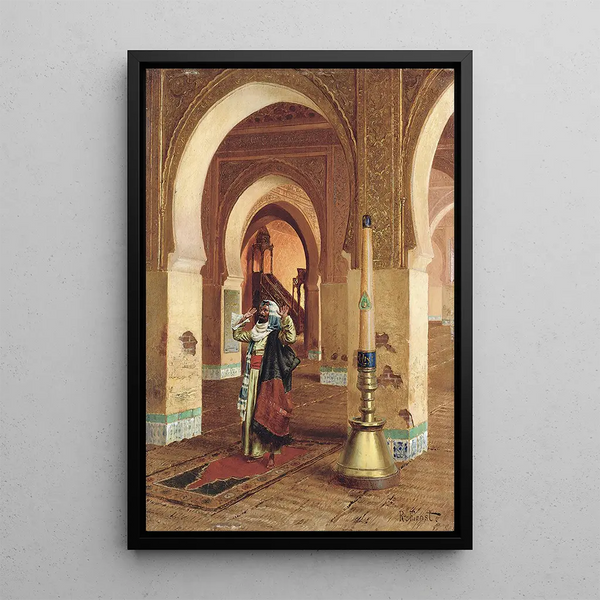 Die Gebet - Rudolf Ernst — gerahmtes Bild an der Wand