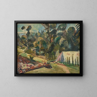 Rudolf Grossmann - Landschaft mit Zelt.webp