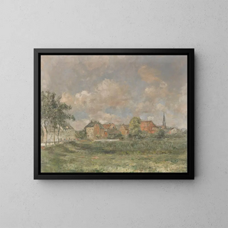 Ansicht von Wedel - Rudolf Hückner — gerahmtes Bild an der Wand