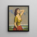 Italienisches Mädchen - Rudolf Jelinek — gerahmtes Bild an der Wand