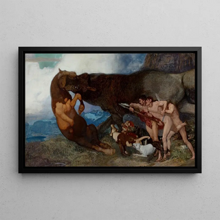 Rudolf Jettmar - Fighting With A Monster.webp