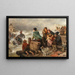 Sturm an der Küste - Rudolf Jordan — gerahmtes Bild an der Wand