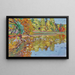 Herbstteich - Rudolf Junk — gerahmtes Bild an der Wand