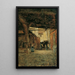 Hof - Rudolf Ribarz — gerahmtes Bild an der Wand