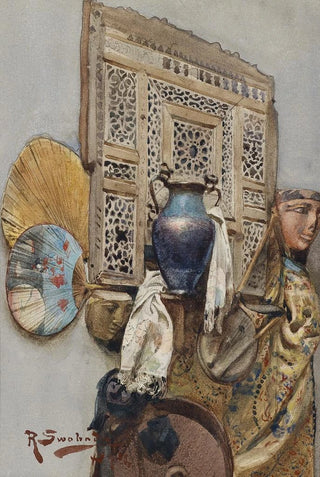 Rudolf Swoboda - Stillleben Mit Orientalischen Objekten.webp