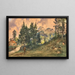 Ein Bergweide in Aussee mit Blick auf den Loser-Berg - Rudolf von Alt — gerahmtes Bild an der Wand