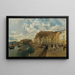 Über den Strand von Santa Lucia in Neapel - Rudolf von Alt — gerahmtes Bild an der Wand