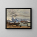Ansicht von San Giorgio Maggiore vom Molo in Venedig - Rudolf von Alt — gerahmtes Bild an der Wand