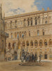 Hof des Dogenpalasts in Venedig - Rudolf von Alt — Ansicht des Kunstwerks